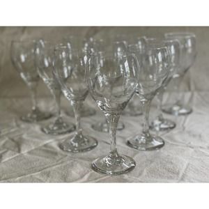 WINE PARTY GEAR: NWOT Set of 10 Libby Glassware “PERCEPTION” 10 OZ WINE GLASSES
